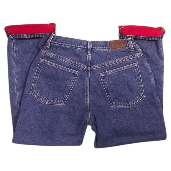 L.L. Bean Women’s Double L Flannel-Lined Relaxed Fit Jeans - Size 10P - Picture 2 of 5